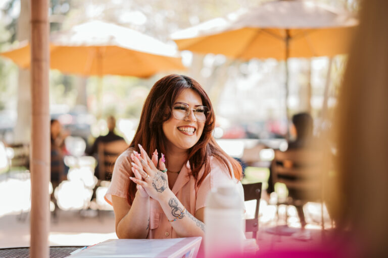 Smiling student from Marymount