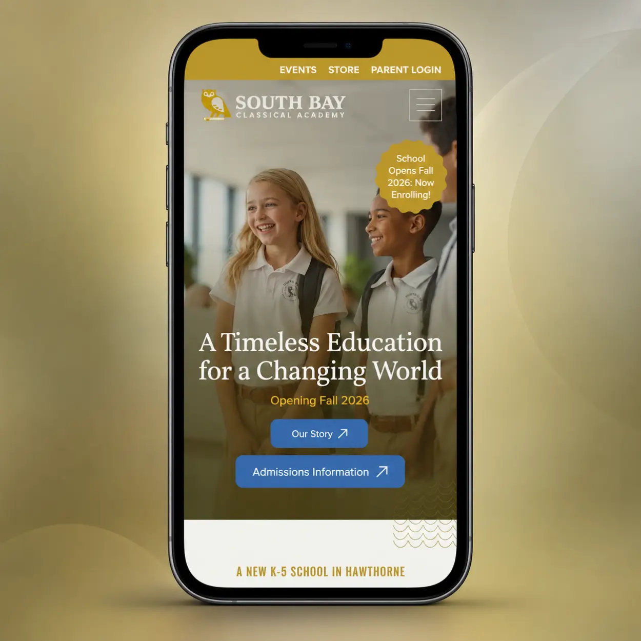 Mobile responsive image - South Bay Classical Academy