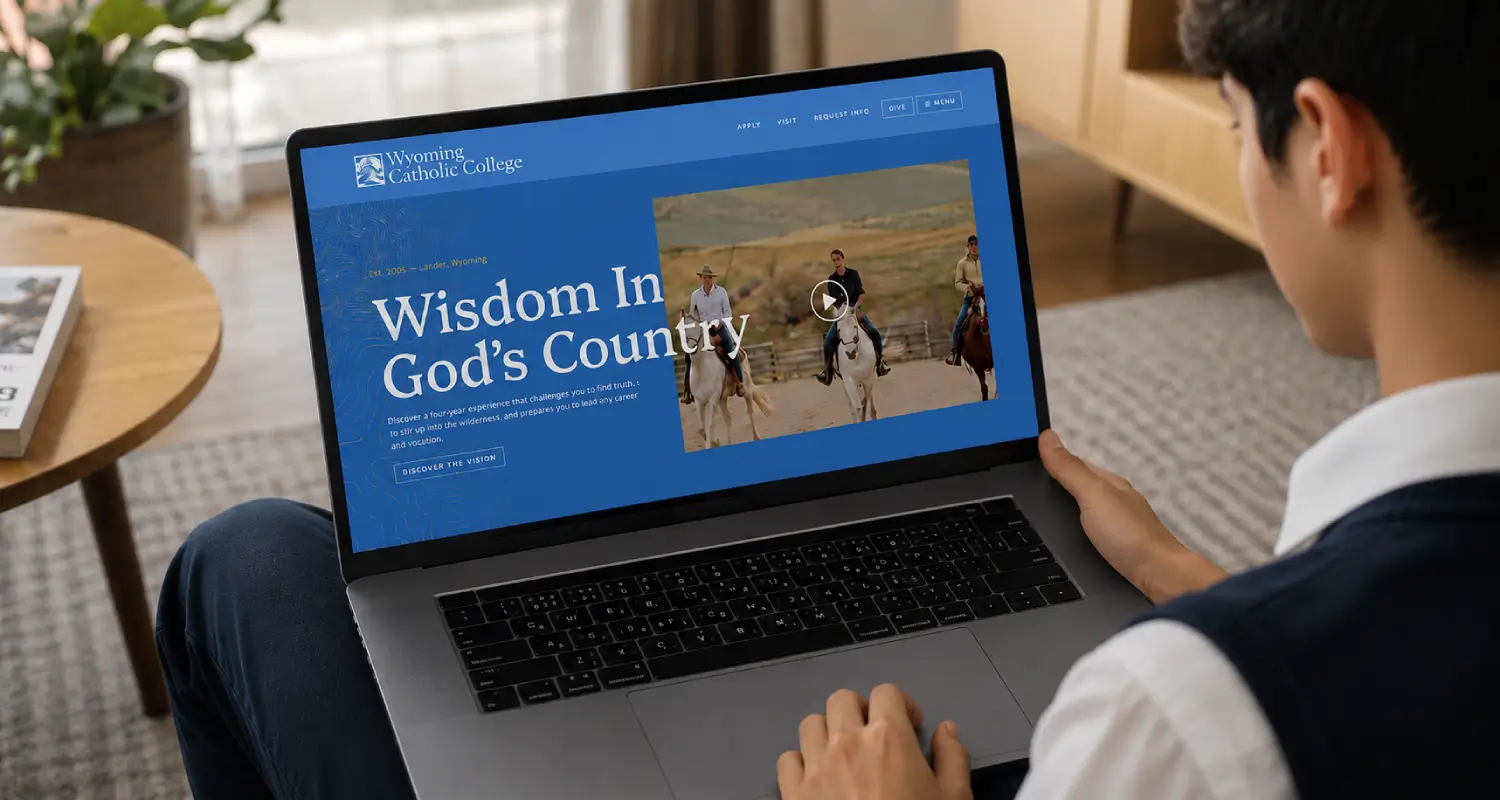 Wyoming Catholic College - screen image